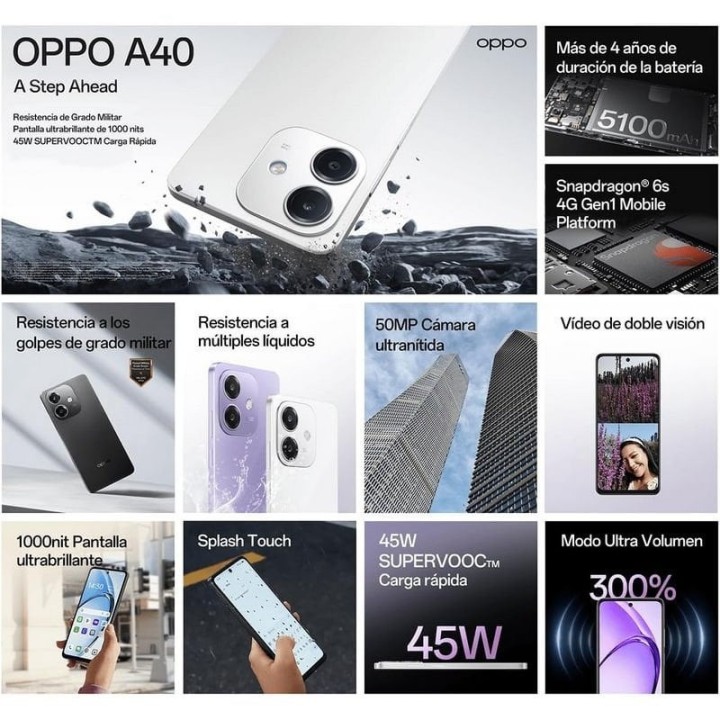 OPPO A40 4+4/128GB  Libre