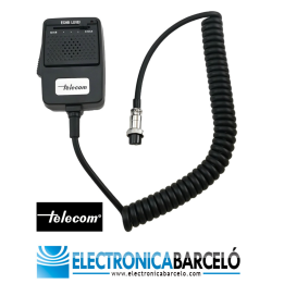 EMD-1000/6 - Micrófono ECO regulable, capsula de micro tipo electret y conector 6 Pin.