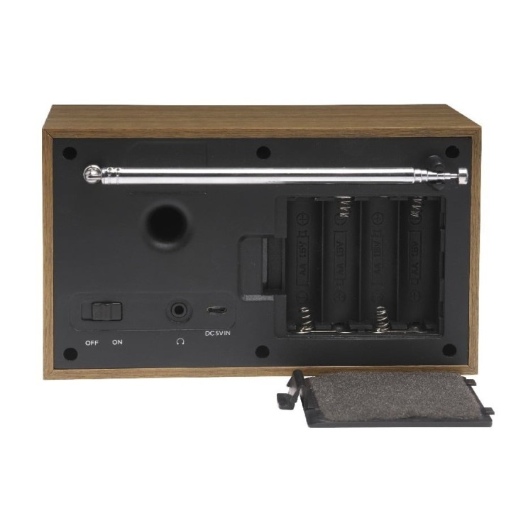Denver DAB-46 Madera Blanco Receptor radio FM/DAB+