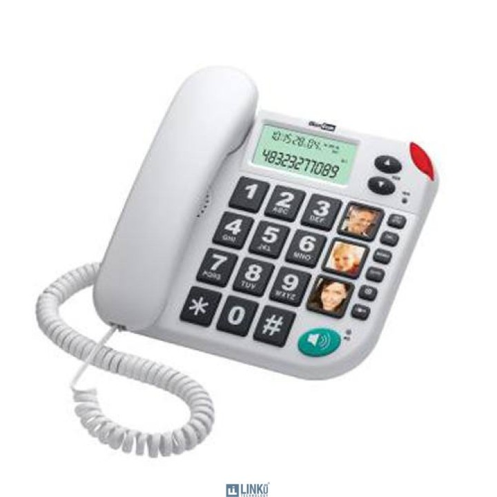 MAXCOM KXT480 TELEFONO FIJO  WHITE