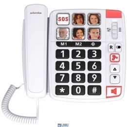 SWISSVOICE XTRA 1110 U TELEFONO FIJO COMPACTO  BLANCO