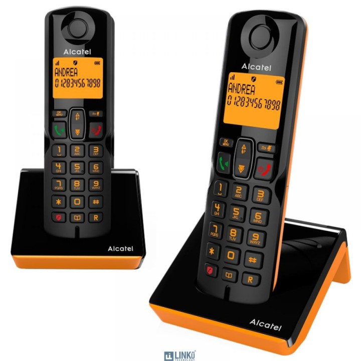 ALCATEL DEC S280 DUO TELEFONO BLACK+ORANGE