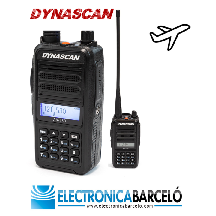 Dynascan AB-650 Walkie VHF banda aérea