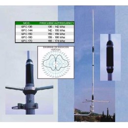 GPC-170 - ANTENA COLINEAL 2 X 5/8 VHF (166 - 174 MHZ.).
