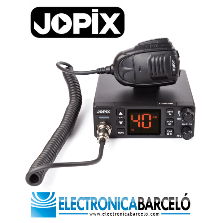 Jopix AT-606PRO Emisora CB-27 AM/FM multinorma