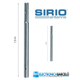 SIRIO MA1500-40E Mástil Galvanizado enchufable. Longuitud 1.5m x 40mm Ø. 
