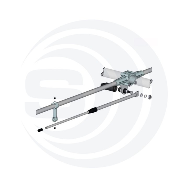SIRIO SY 78-5 Antena base VHF direccional, 5 elementos. Rango de 78 a 88 MHz 