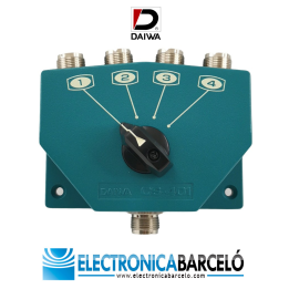 DAIWA CS-401 Conmutador de 4 antenas. Conectores PL.
