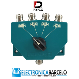 DAIWA CS-401G Conmutador de 4 antenas. Conectores N.