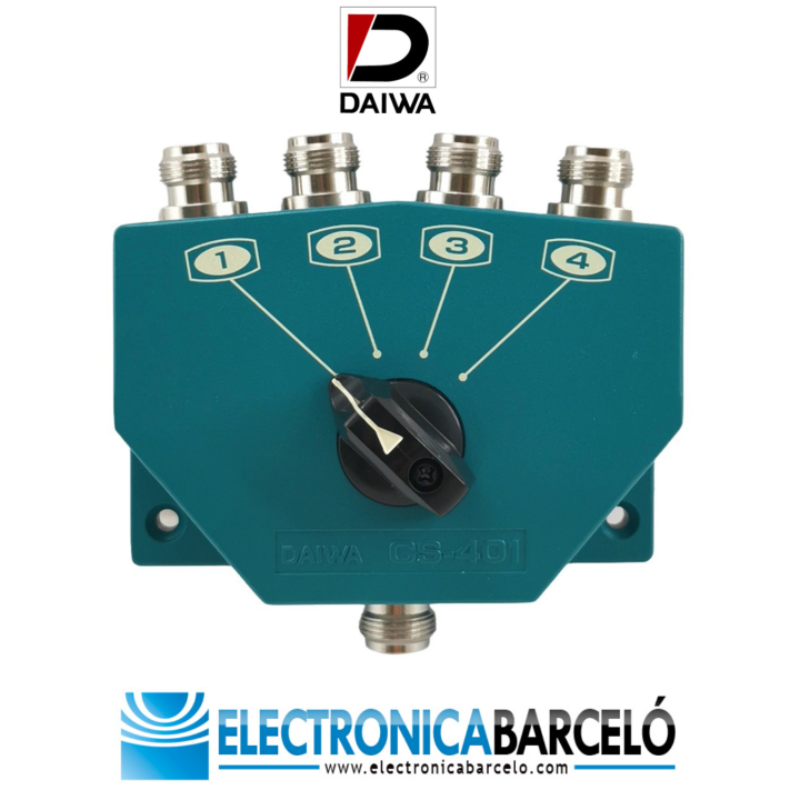 DAIWA CS-401G Conmutador de 4 antenas. Conectores N.