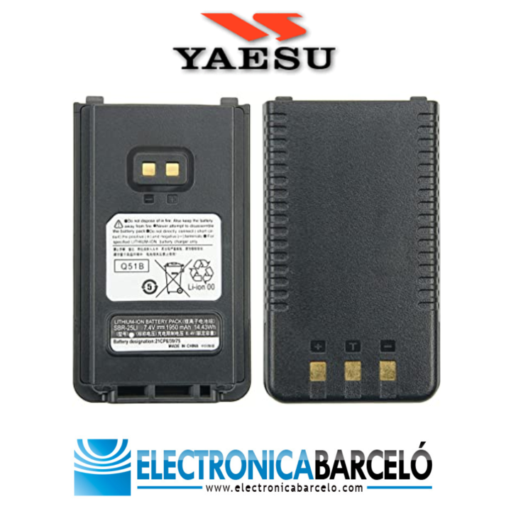 YAESU SBR-25LI BATERIA PARA LOS YAESU FT-25, FTA-250 Y FT-65