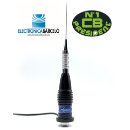 PRESIDENT ALASKA S - Antena móvil 5/8 con muelle 27 mhz CB