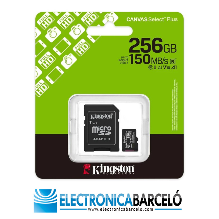 KINGSTON MICRO SD 256 GB CL10 SDCS3/256GB 1A