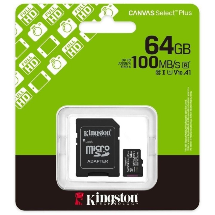KINGSTON MICRO SD 64 GB CL10 SDCS3/64GB 1A