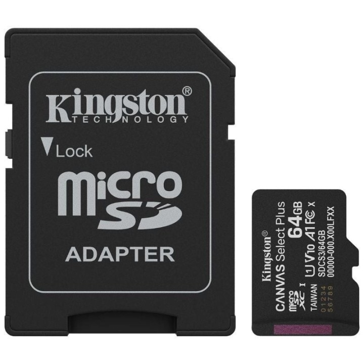 KINGSTON MICRO SD 64 GB CL10 SDCS3/64GB 1A