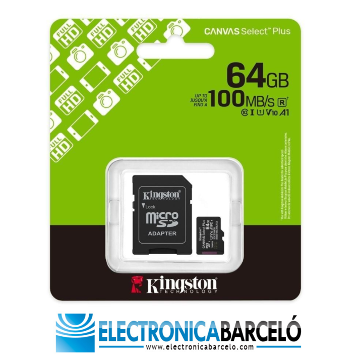 KINGSTON MICRO SD 64 GB CL10 SDCS3/64GB 1A