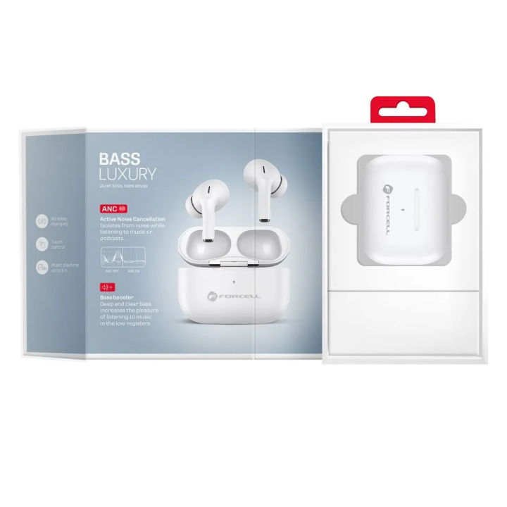 Auriculares inalámbricos Forcell F-Audio TWS Master Pro blancos