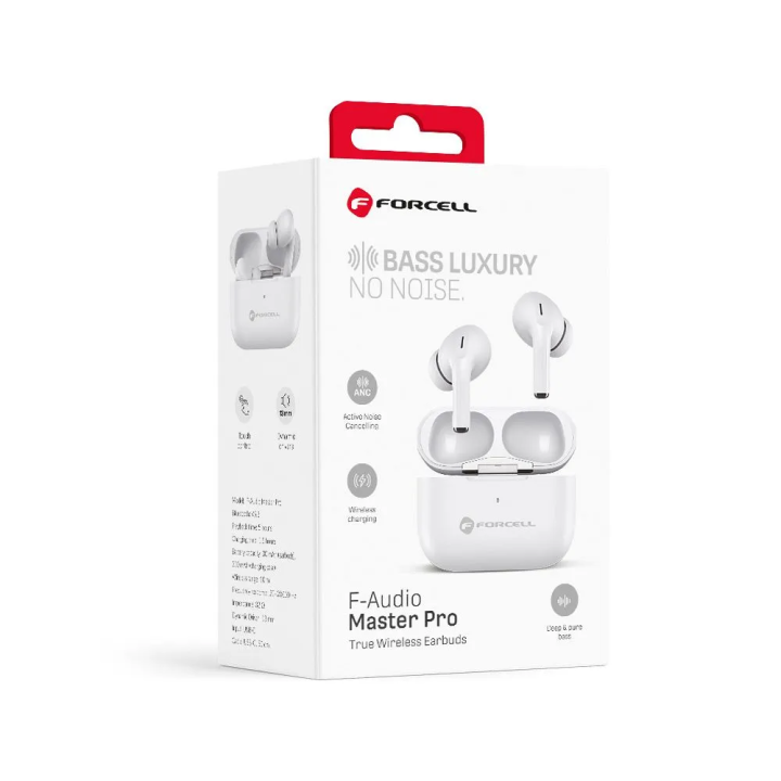 Auriculares inalámbricos Forcell F-Audio TWS Master Pro blancos