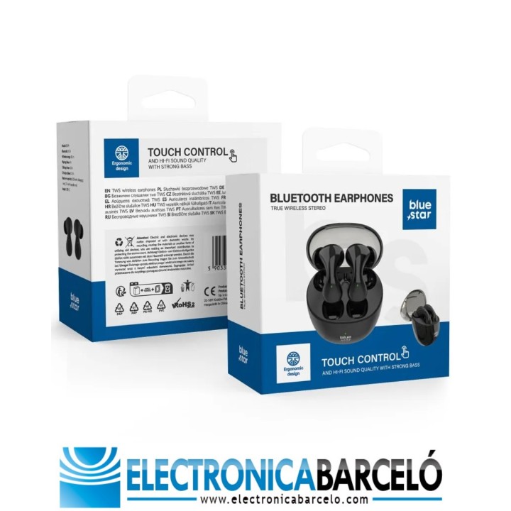 Auriculares inalámbricos Blue Star BK99 TWS negros