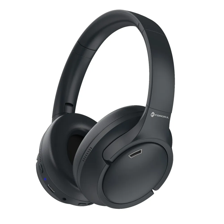 Auriculares inalámbricos supraurales Forcell F-Audio Vibe ANC ENC + TUYA APP, color negro