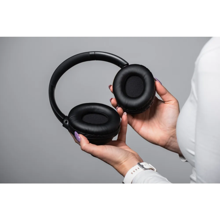 Auriculares inalámbricos supraurales Forcell F-Audio Vibe ANC ENC + TUYA APP, color negro