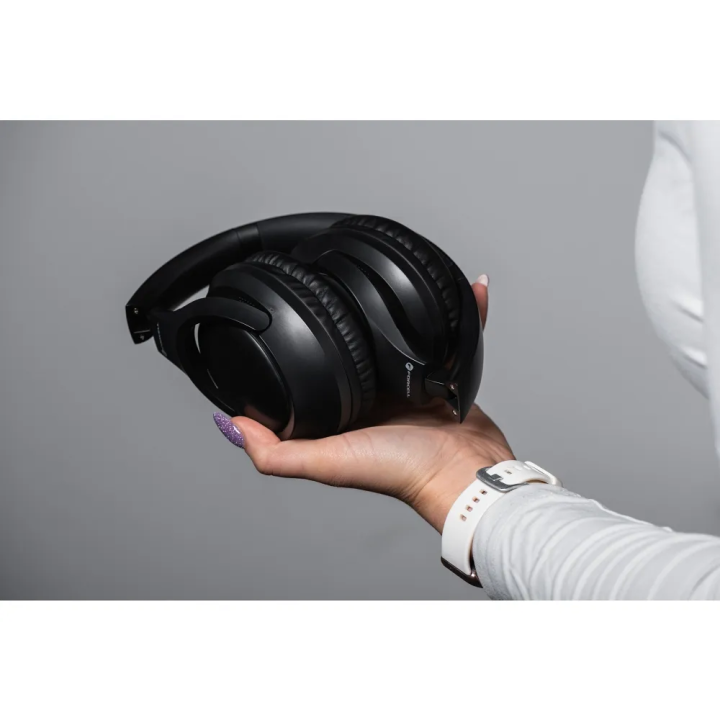 Auriculares inalámbricos supraurales Forcell F-Audio Vibe ANC ENC + TUYA APP, color negro