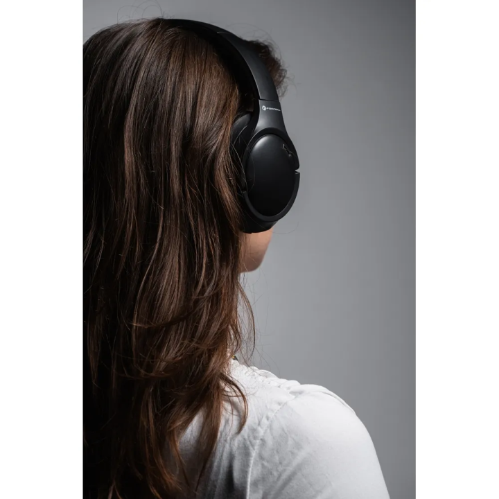 Auriculares inalámbricos supraurales Forcell F-Audio Vibe ANC ENC + TUYA APP, color negro
