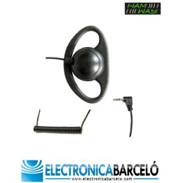 EO-D2.5L Auricular lobular cerrado, para Walkie Talkie o micrófono auxiliar