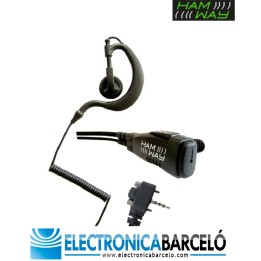 EG-04C / VX-351 Micro Auricular lobular abierto, compatible YAESU