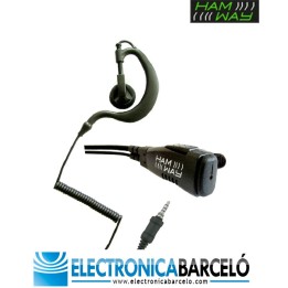 EG-04C / VX7 Micro Auricular lobular abierto, compatible YAESU VX-7