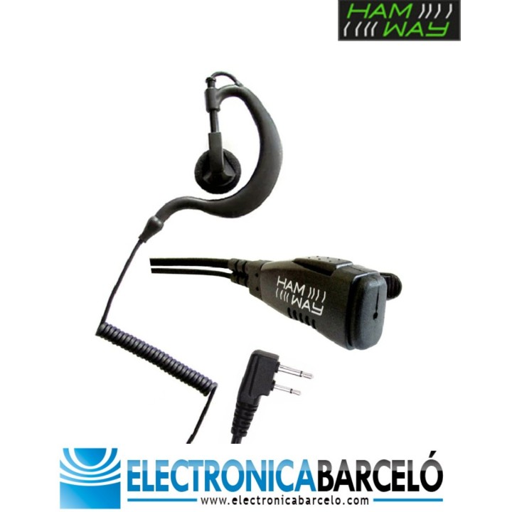 EG-05C / Icom Micro Auricular lobular abierto, compatible ICOM "clásico"