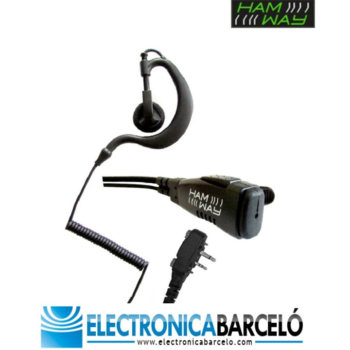 EG-05C / F3002 Micro Auricular lobular abierto, compatible ICOM IC-F3002
