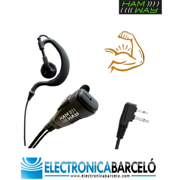 EG-07N / Midland G7 Micro Auricular lobular abierto, compatible, ALAN 70 / MIDLAND G7, MAXON