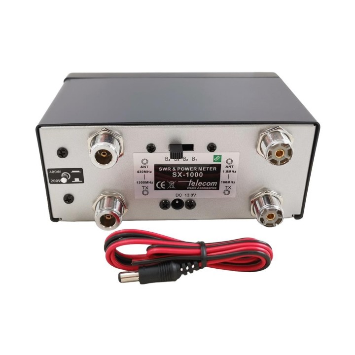 SX-1000  Medidor R.O.E. y Vatímetro 1.8-160/430-1300 MHz.