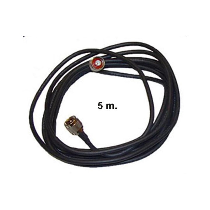 QX-007-A - ROLLO ESPECIAL 5 M., EN CABLE DE BAJAS PÉRDIDAS CON 2 CONECTORES N.