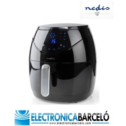 NEDIS FREIDORA DE AIRE CALIENTE | 4.6 L | MINUTERO: 60 MIN | DIGITAL | NEGRO