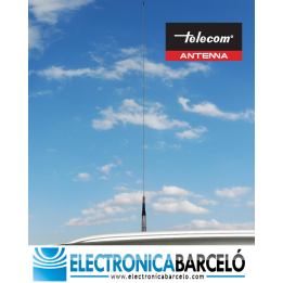 HY-LINE - Antena móvil para CB bobina cromada abatible, 5/8
