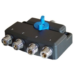 DX-SW-4-MIX - Conmutador coaxial 4 posiciones, 2 N + 2 PL