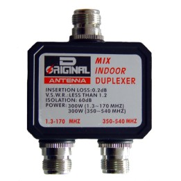 DX-CF-416-A - Duplexor 1.3-170 MHz. / 350-540 MHz., conectores tipo N, versión sin cables.