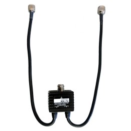 MX-72 - Duplexor 1.3-170/350-540 MHz., con cables. Conectores PL (VHF) + N (UHF).