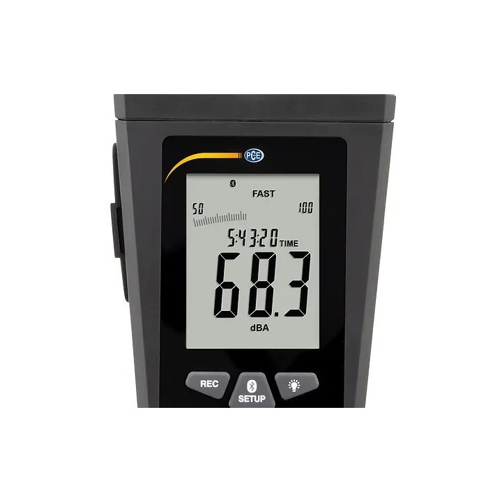 Medición acústica / Sonómetro Bluetooth PCE-323-ICA incl. certificado de calibración ISO