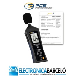 Medición acústica / Sonómetro Bluetooth PCE-323-ICA incl. certificado de calibración ISO