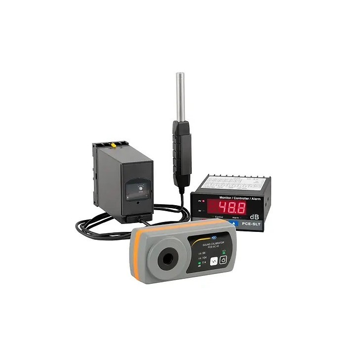 Medición acústica / Sonómetro PCE-SLT-KIT-N incl. calibrador acústico