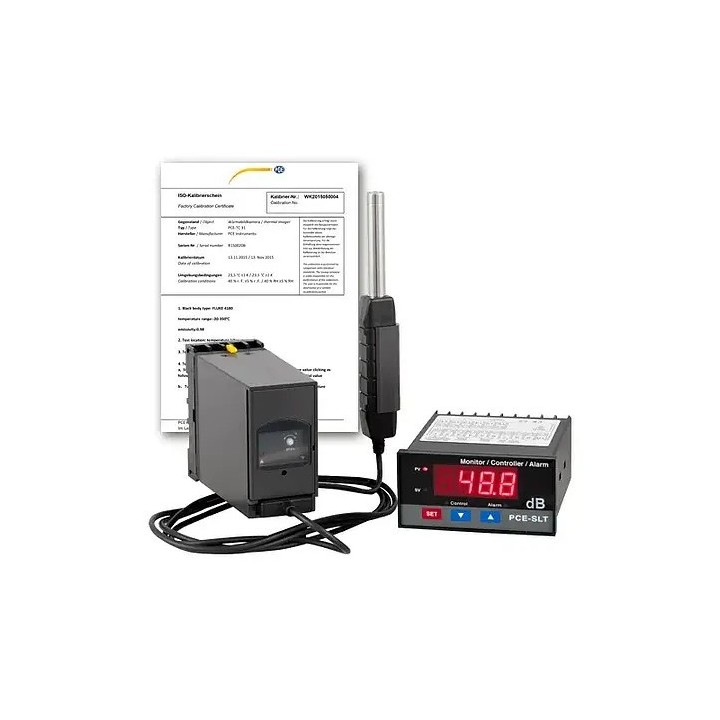 Medición acústica / Sonómetro PCE-SLT-ICA incl. certificado de calibración ISO