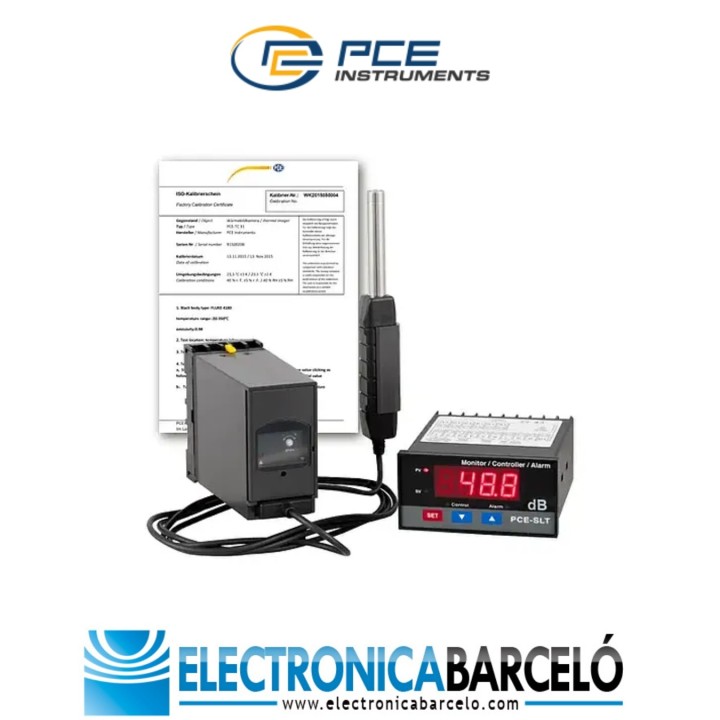 Medición acústica / Sonómetro PCE-SLT-ICA incl. certificado de calibración ISO