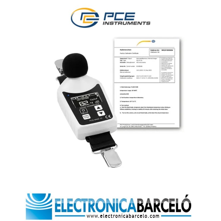 Medición acústica / Sonómetro para para mantenimiento preventivo PCE-MND 10-ICA incl. ISO