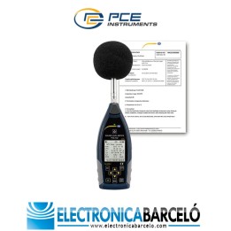 Medición acústica / Sonómetro PCE-432-ICA incl. certificado de calibración ISO