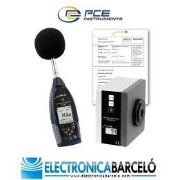 Medición acústica / Sonómetro PCE-432-SC 09-ICA incl. certificado de calibración ISO