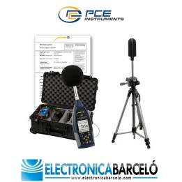 Medición acústica / Sonómetro PCE-428-EKIT-ICA incl. certificado de calibración ISO