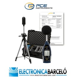 Medición acústica / Sonómetro PCE-430-EKIT-ICA incl. certificado de calibración ISO